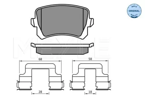 MEYLE Brake Pad Set, disc brake (0252448317)