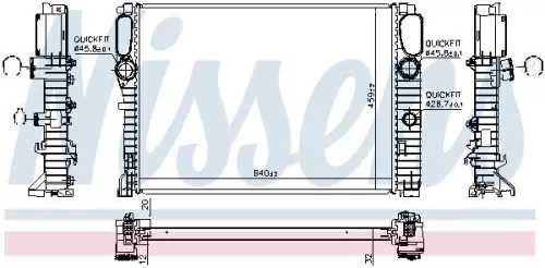 NISSENS Radiator, engine cooling (62797A)