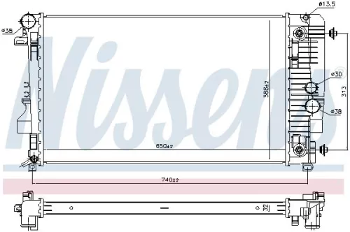 NISSENS Radiator, engine cooling (67174)