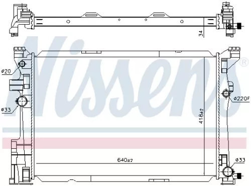 NISSENS Radiator, engine cooling (67187)