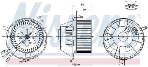 NISSENS Interior Blower (87034)