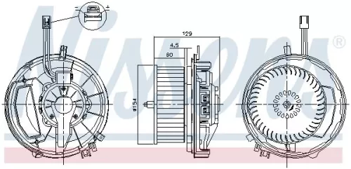NISSENS Interior Blower (87256)