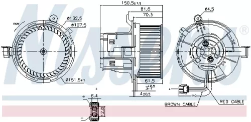 NISSENS Interior Blower (87406)