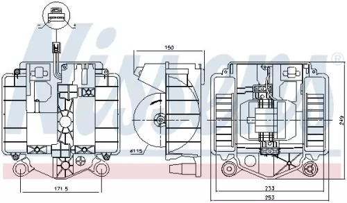 NISSENS Interior Blower (87461)
