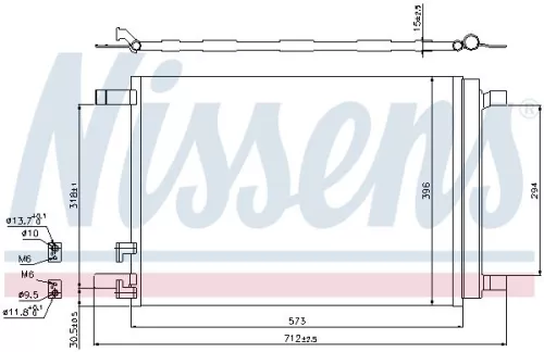 NISSENS Condenser, air conditioning (940319)