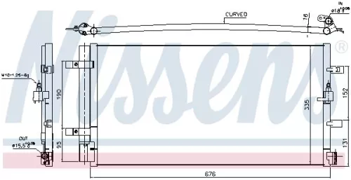 NISSENS Condenser, air conditioning (940430)