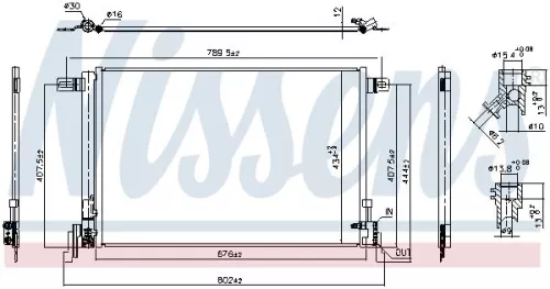 NISSENS Condenser, air conditioning (941209)