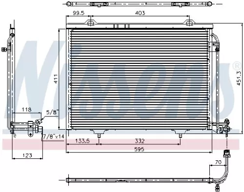 NISSENS Condenser, air conditioning (94282)