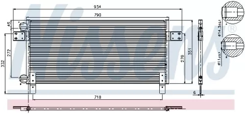 NISSENS Condenser, air conditioning (94681)