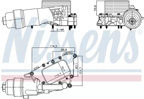 Oil Cooler, engine oil