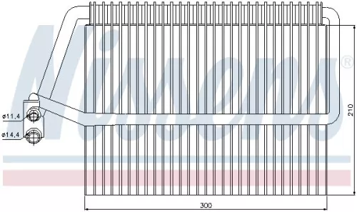 NISSENS Evaporator, air conditioning (92162)