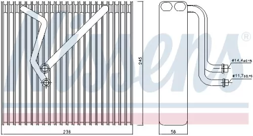 NISSENS Evaporator, air conditioning (92163)