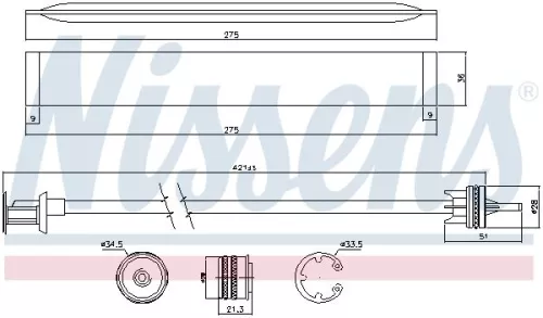 NISSENS Dryer, air conditioning (95577)