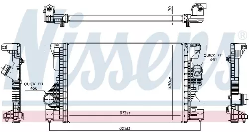 NISSENS Charge Air Cooler (961559)