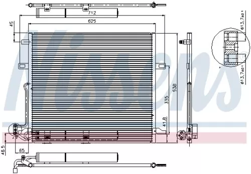 NISSENS Condenser, air conditioning (94897)