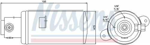NISSENS Dryer, air conditioning (95076)