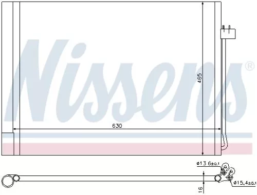NISSENS Condenser, air conditioning (940058)