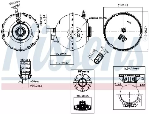 NISSENS Expansion Tank, coolant (996262)