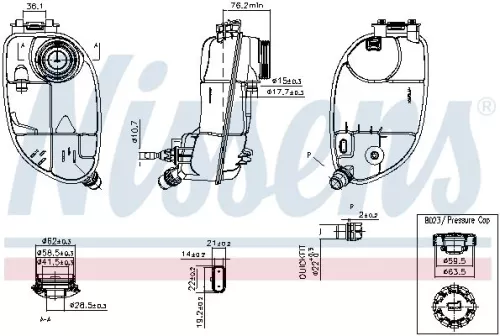 NISSENS Expansion Tank, coolant (996265)