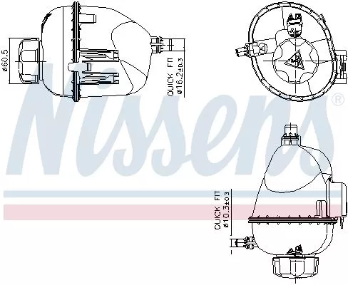 NISSENS Expansion Tank, coolant (996317)