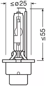 OSRAM Bulb, headlight (66250)