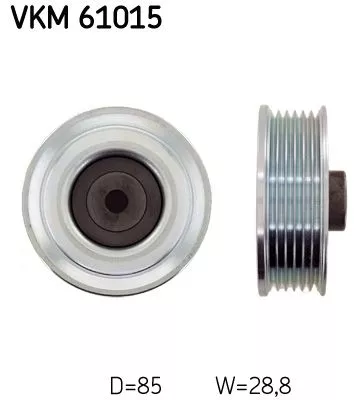 Deflection/Guide Pulley, V-ribbed belt