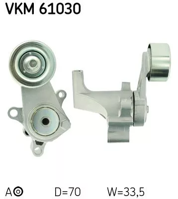 SKF Belt Tensioner, V-ribbed belt (VKM 61030)