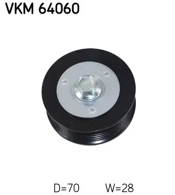 Deflection/Guide Pulley, V-ribbed belt
