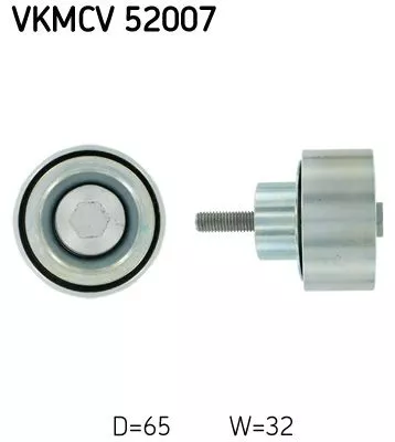 SKF Deflection/Guide Pulley, V-ribbed belt (VKMCV 52007)