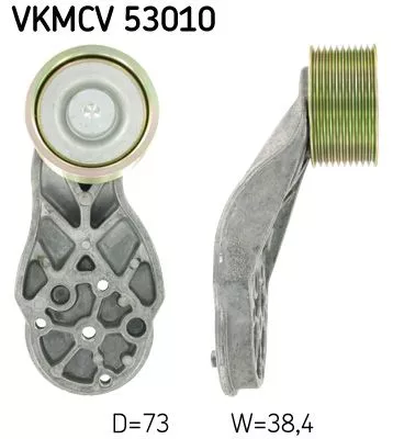 SKF Deflection/Guide Pulley, V-ribbed belt (VKMCV 53010)