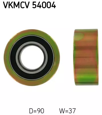 SKF Deflection/Guide Pulley, V-ribbed belt (VKMCV 54004)