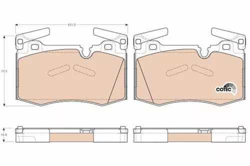 TRW Brake Pad Set, disc brake (GDB1948)