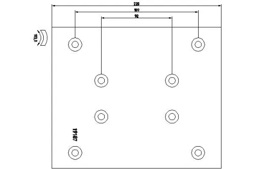 TEXTAR Brake Lining Kit, drum brake (1918702)