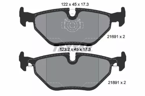 TEXTAR Brake Pad Set, disc brake (2169103)