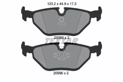 TEXTAR Brake Pad Set, disc brake (2099501)