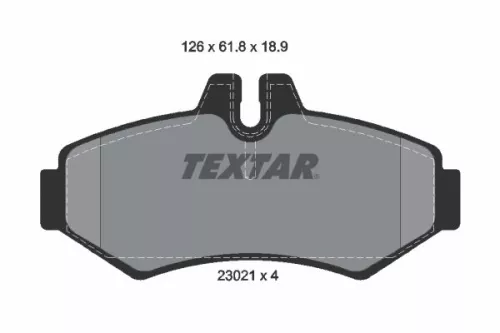 TEXTAR Brake Pad Set, disc brake (2302101)