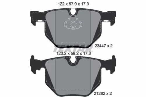 TEXTAR Brake Pad Set, disc brake (2344702)