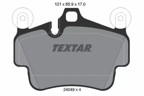 TEXTAR Brake Pad Set, disc brake (2404901)
