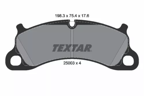 TEXTAR Brake Pad Set, disc brake (2500301)