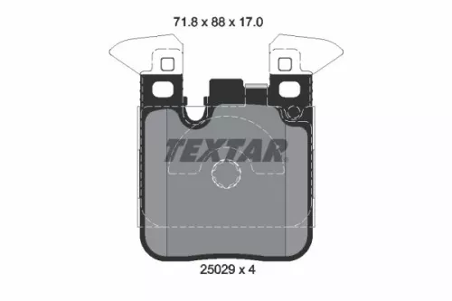 TEXTAR Brake Pad Set, disc brake (2502902)