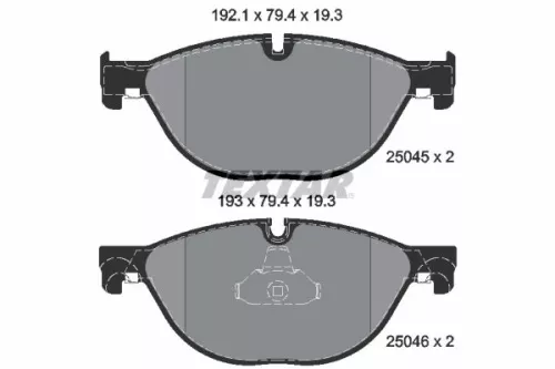 TEXTAR Brake Pad Set, disc brake (2504501)