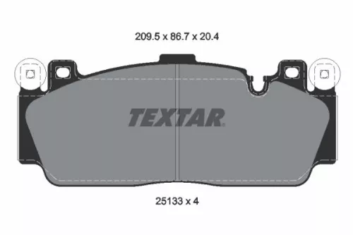 TEXTAR Brake Pad Set, disc brake (2513301)