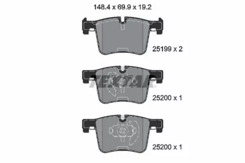 TEXTAR Brake Pad Set, disc brake (2519901)