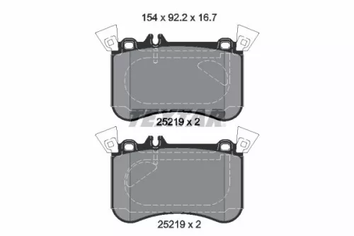 TEXTAR Brake Pad Set, disc brake (2521905)