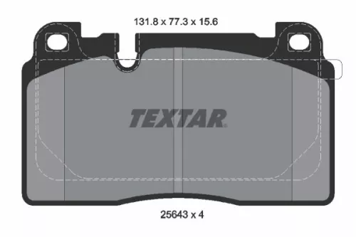 TEXTAR Brake Pad Set, disc brake (2564302)