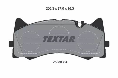 TEXTAR Brake Pad Set, disc brake (2583801)