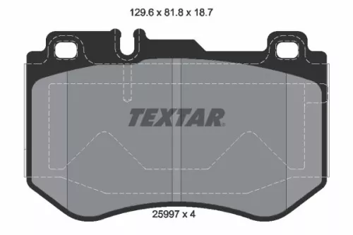 TEXTAR Brake Pad Set, disc brake (2599701)