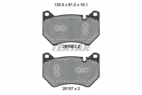 TEXTAR Brake Pad Set, disc brake (2619601)