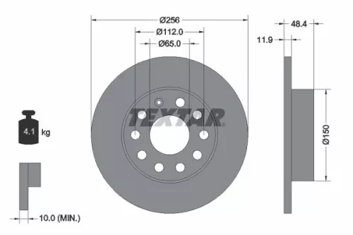 TEXTAR Brake Disc (92121103)