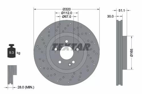 TEXTAR Brake Disc (92262105)